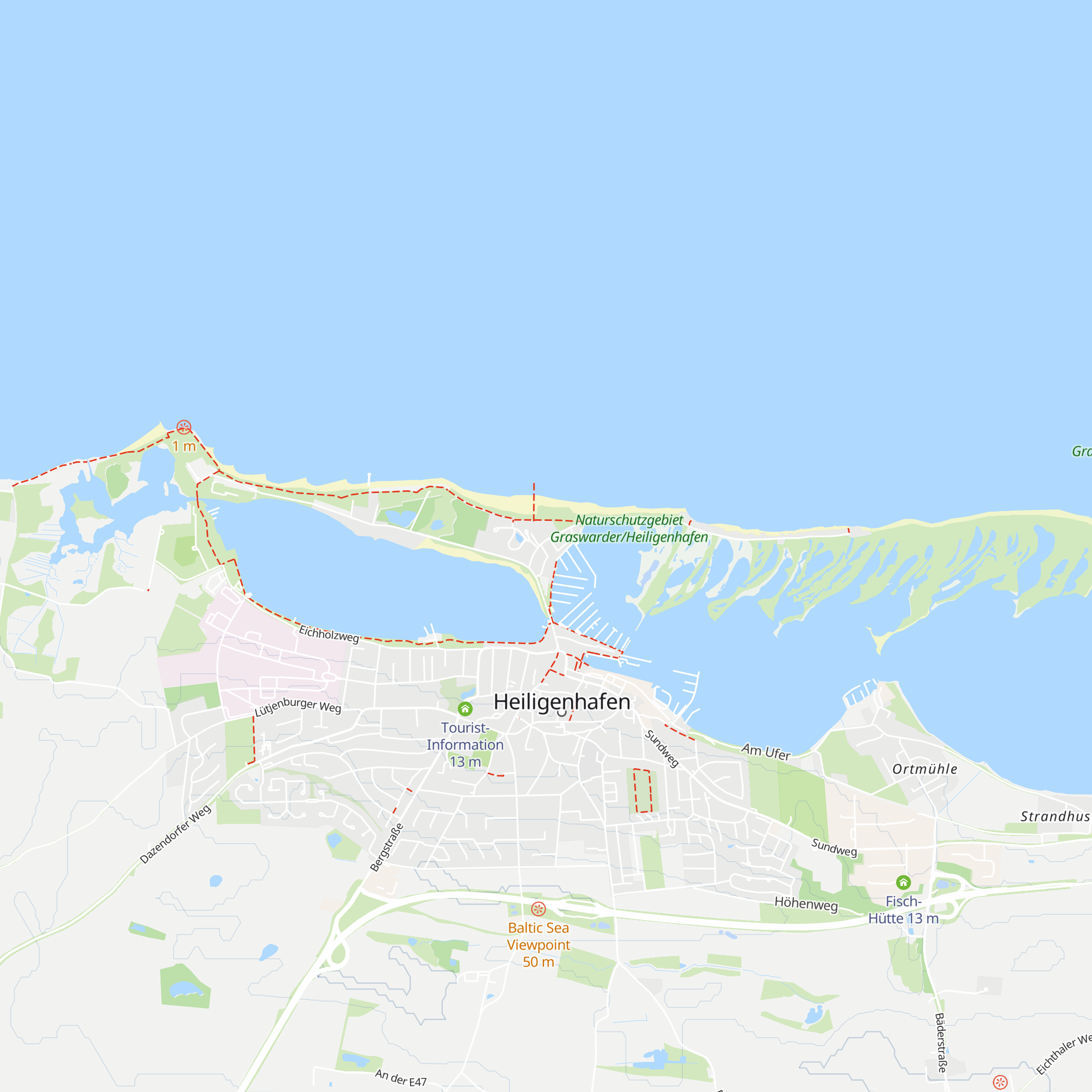 Strand Resort Marina Heiligenhafen map