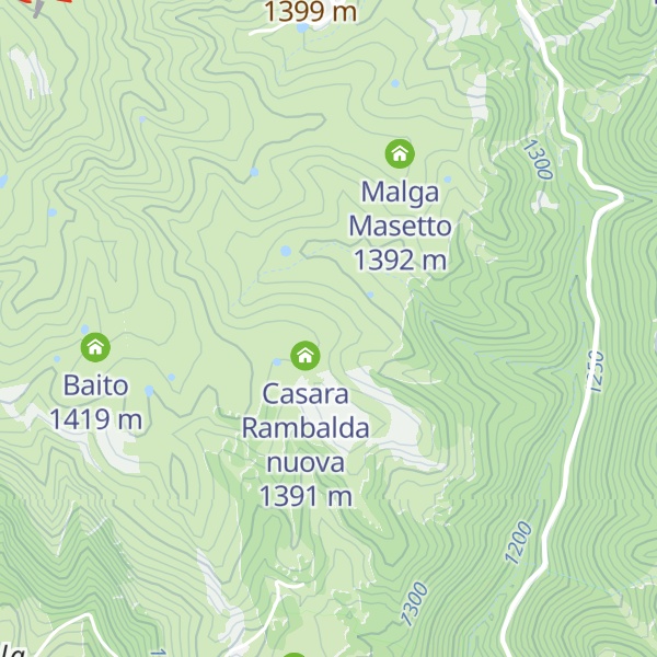 Map of Malga Rambalda