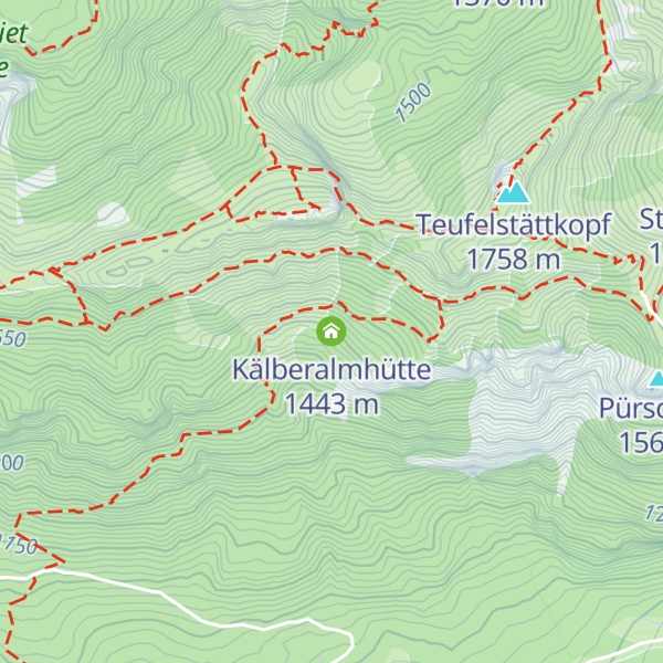 Map of Kälberalmhütte