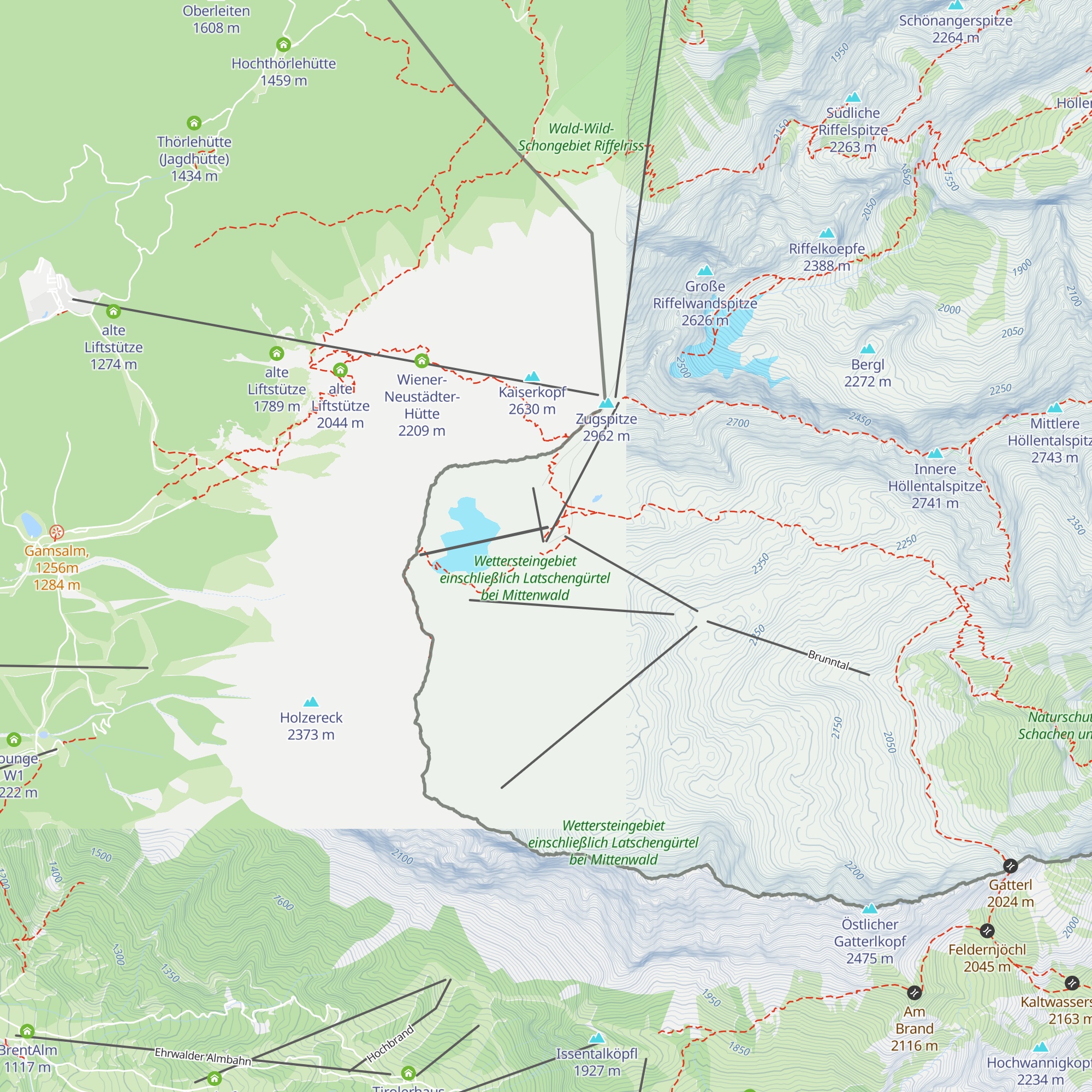 Gletscherrestaurant SonnAlpin map