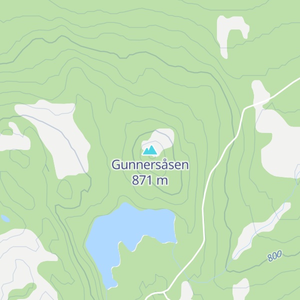 Map of Gunnersåsen