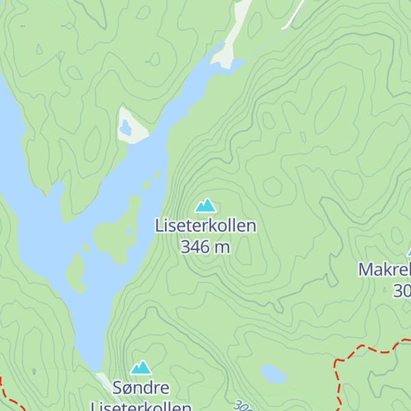 Map of Liseterkollen