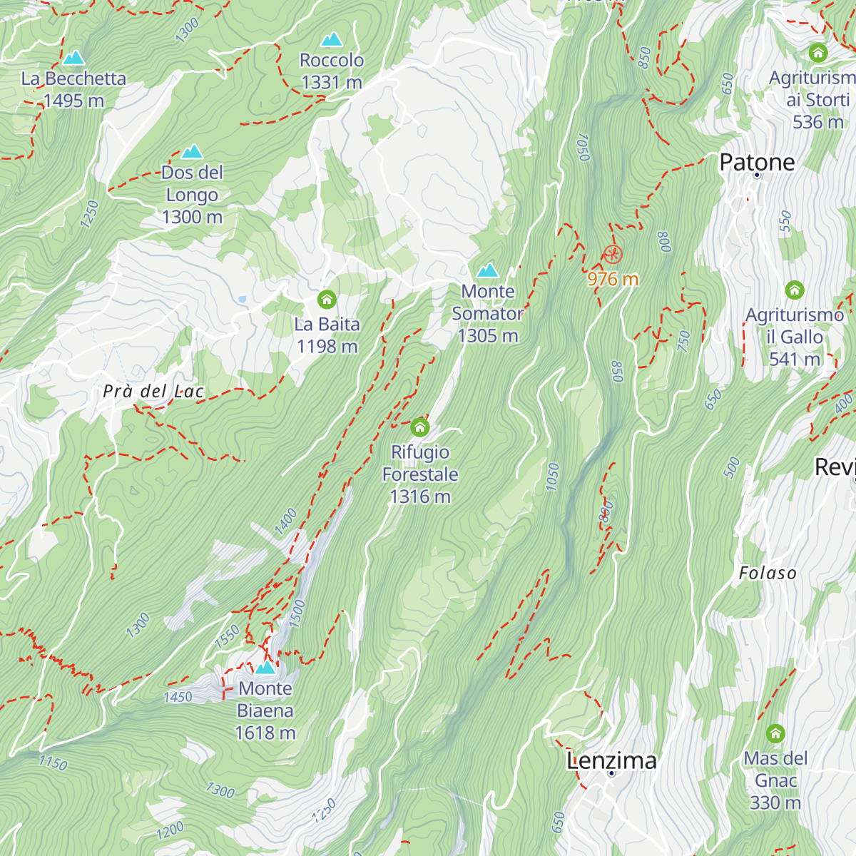 Malga Somator map