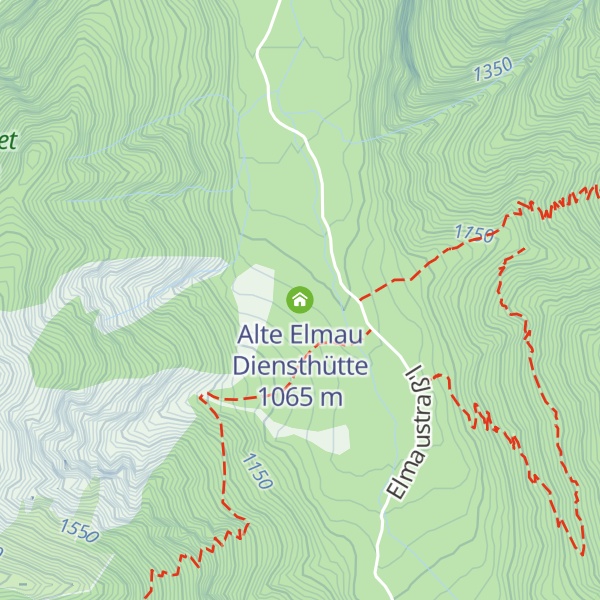 Map of Alte Elmau Diensthütte