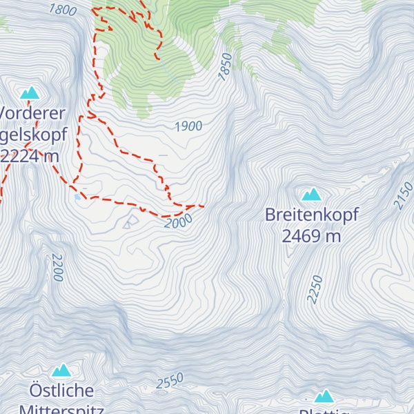 Map of Breitenkopfhütte
