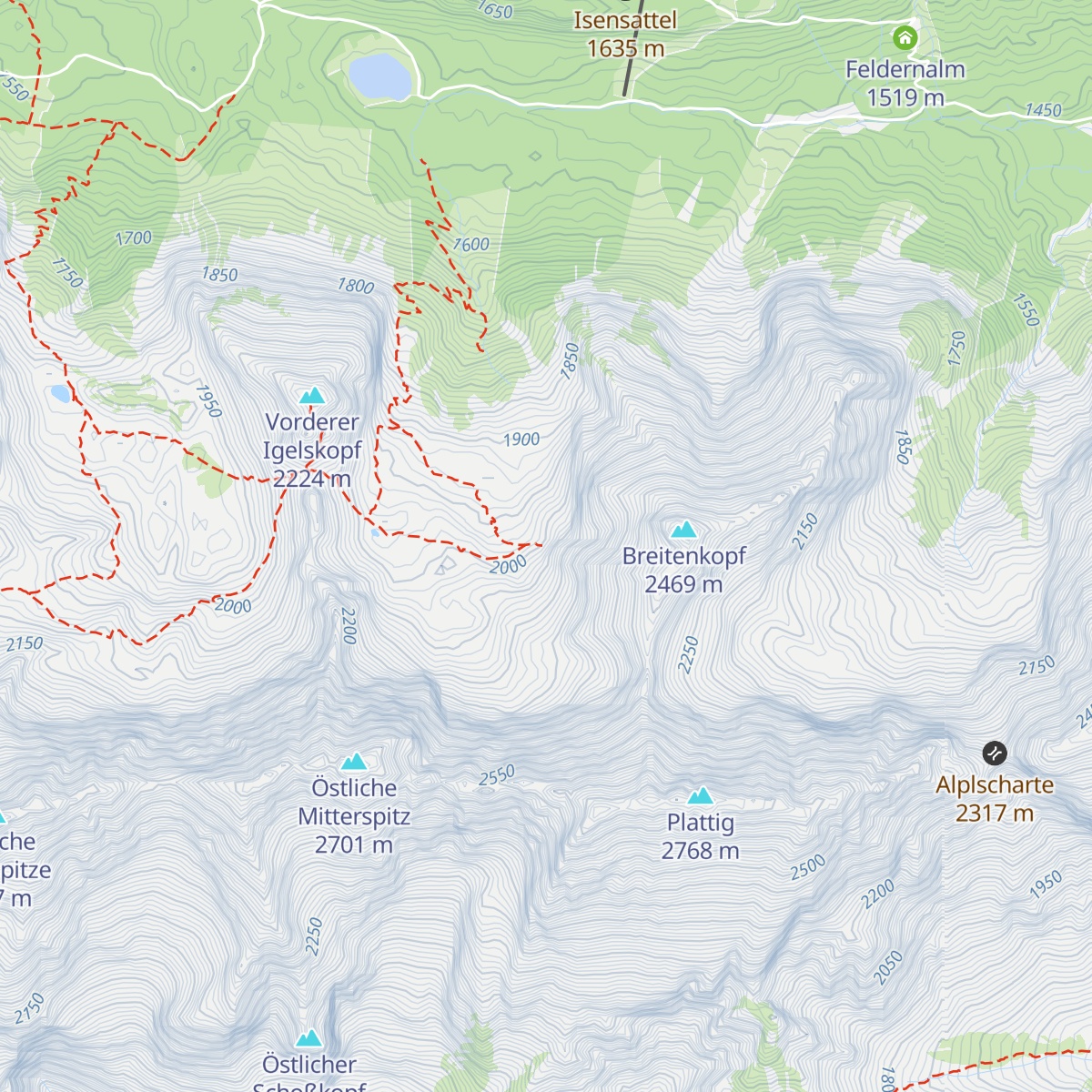 Breitenkopfhütte map
