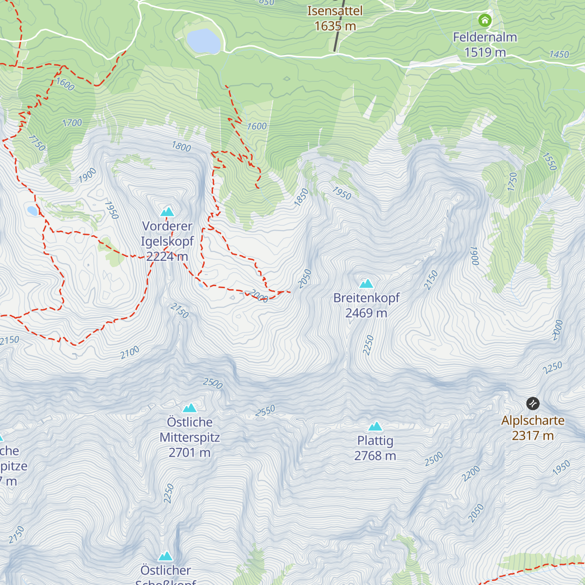 Breitenkopfhütte map