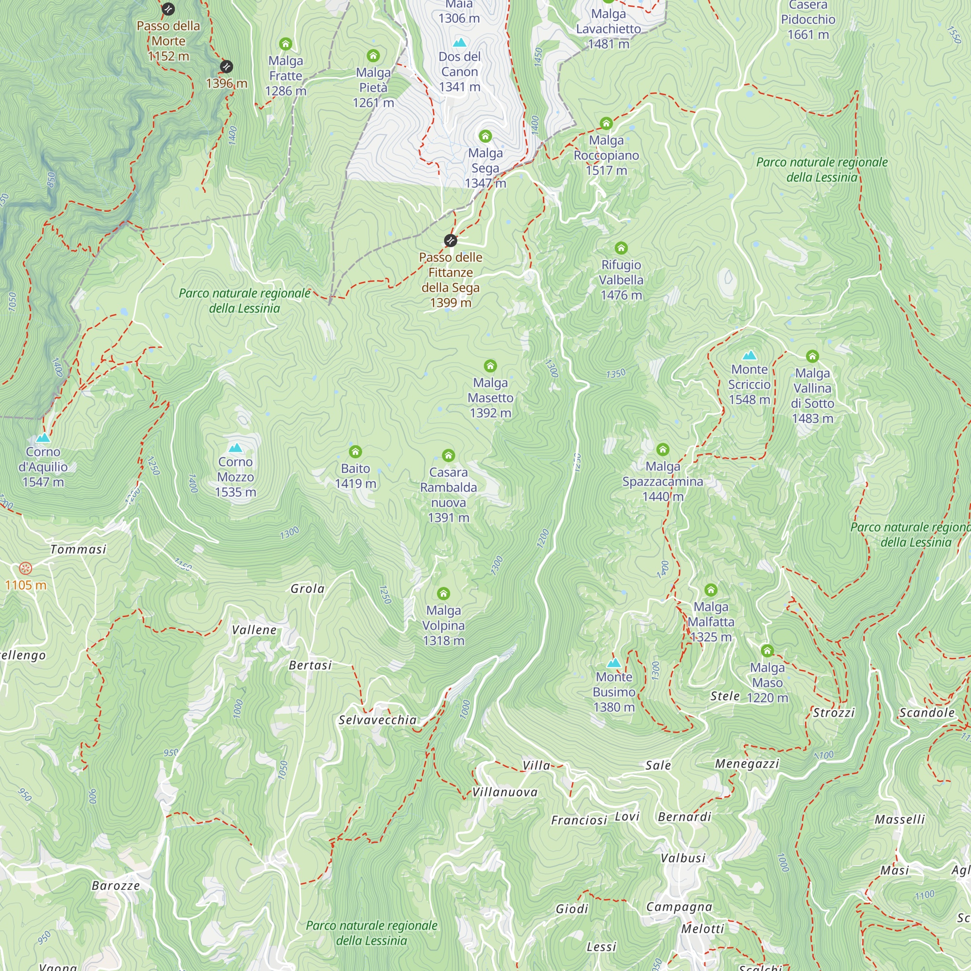 Casara Rambalda vecchia map