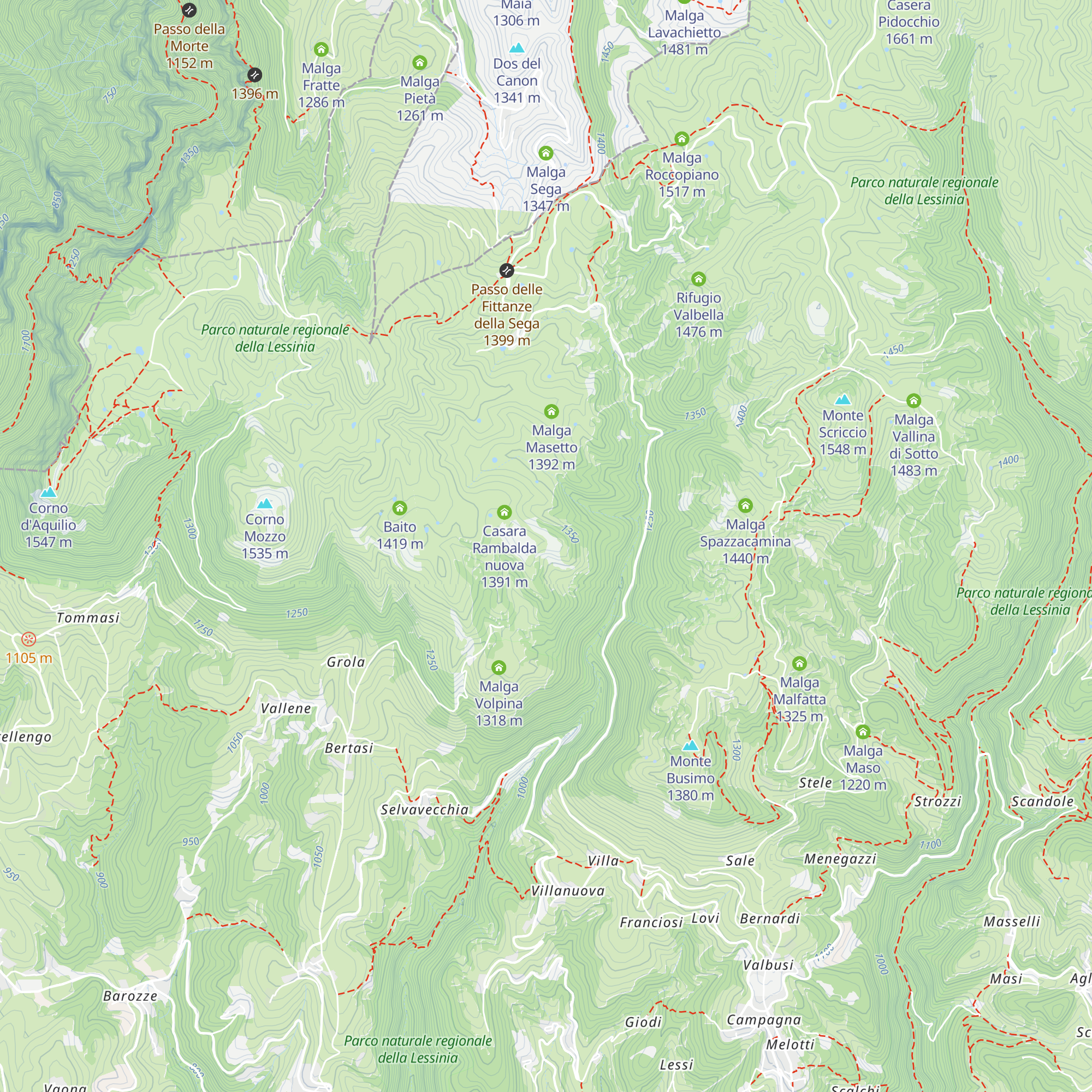 Casara Rambalda vecchia map