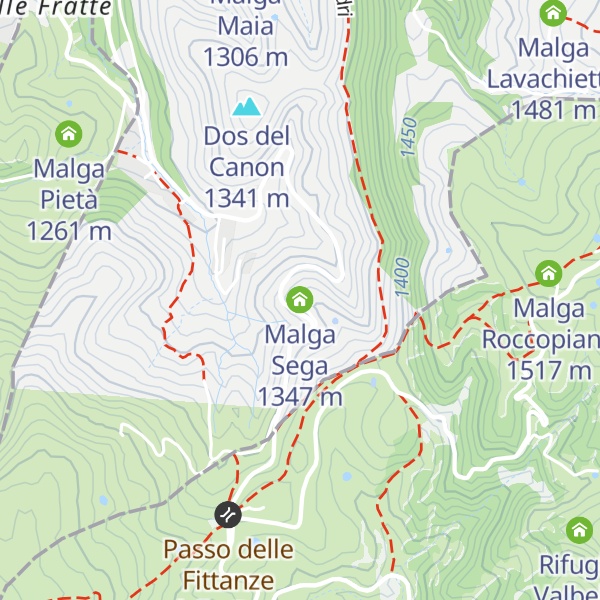 Map of Malga Sega