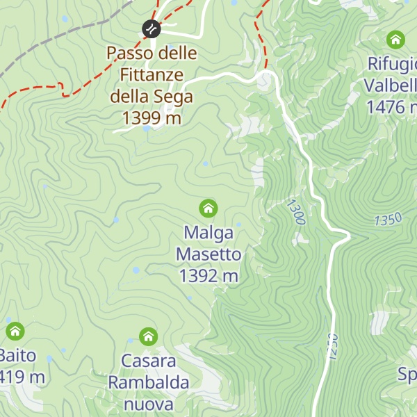 Map of Malga Masetto