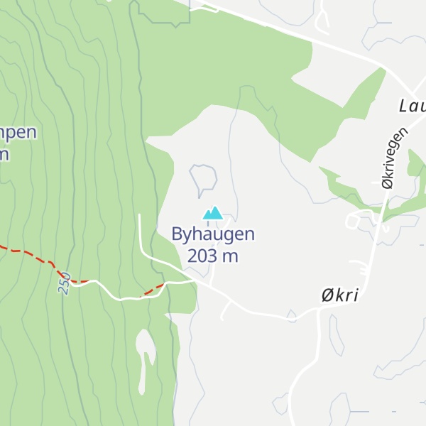 Map of Byhaugen