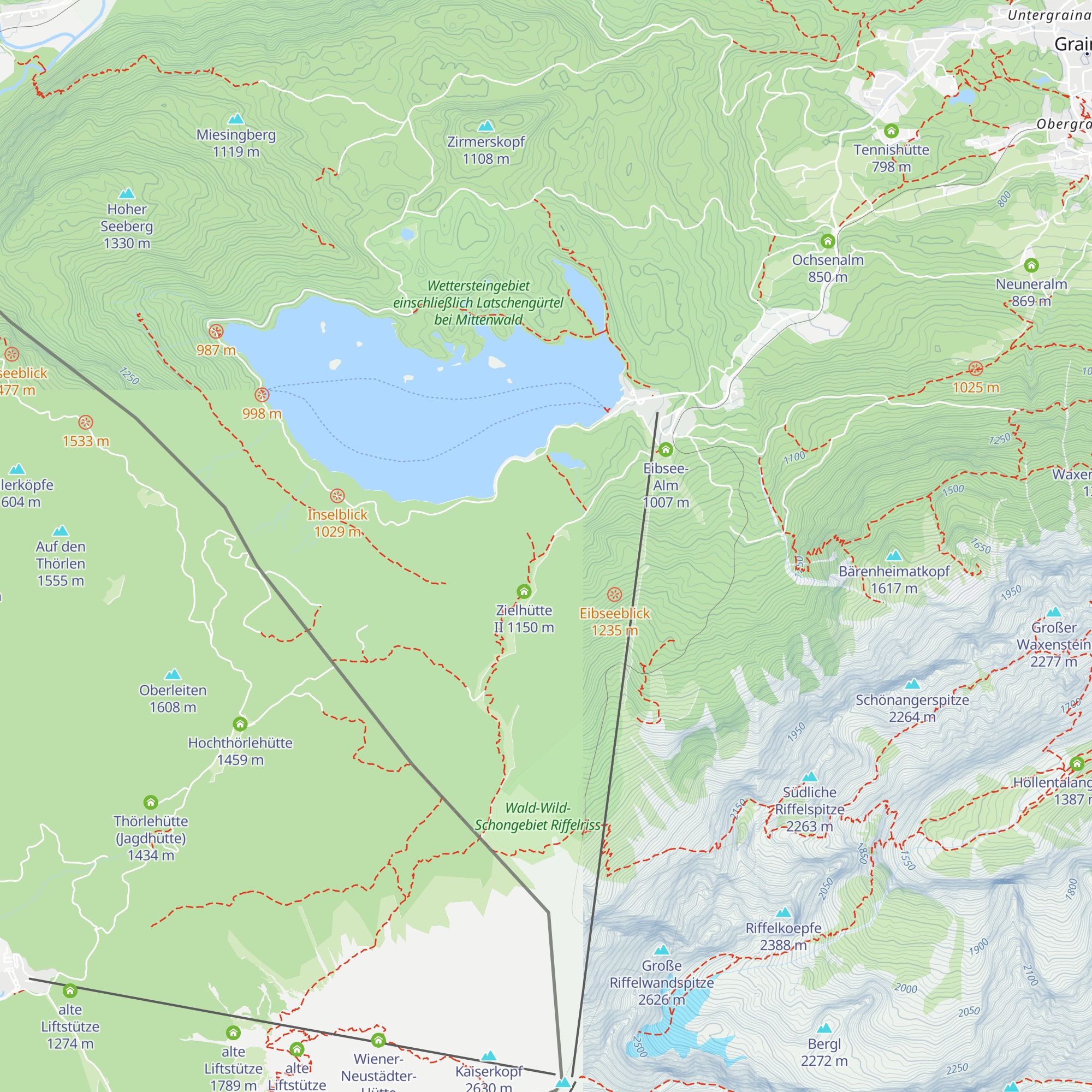 Zielhütte map