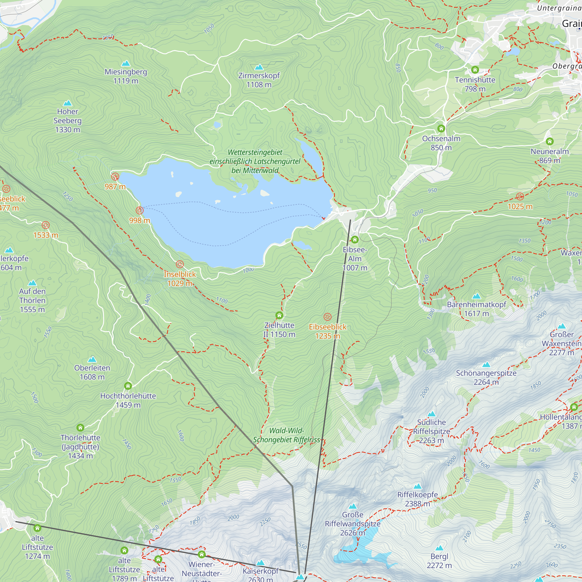 Zielhütte map