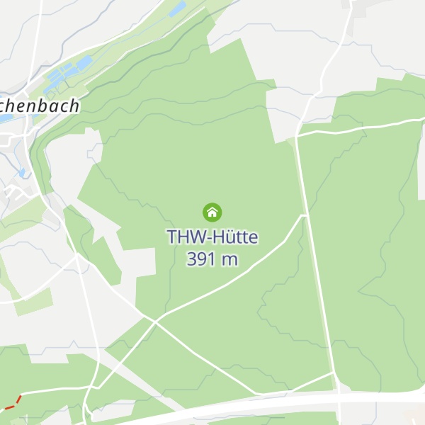 Map of THW-Hütte