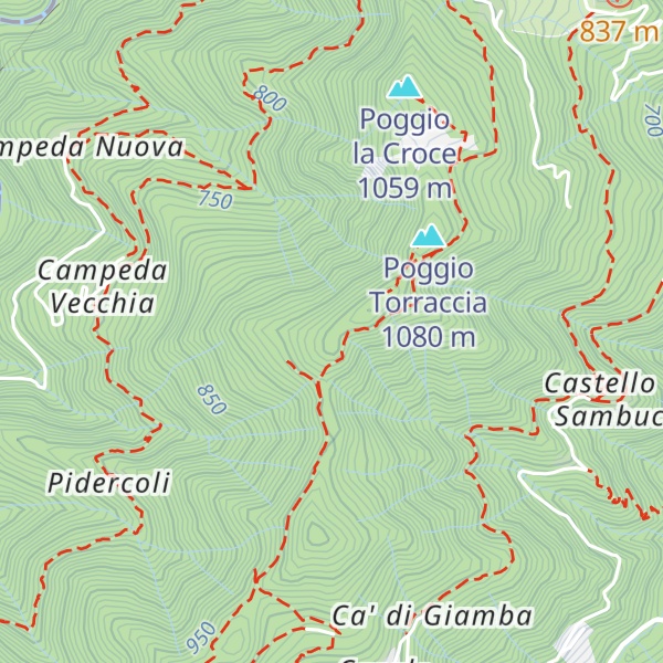 Map of Poggio Ca' di Marco