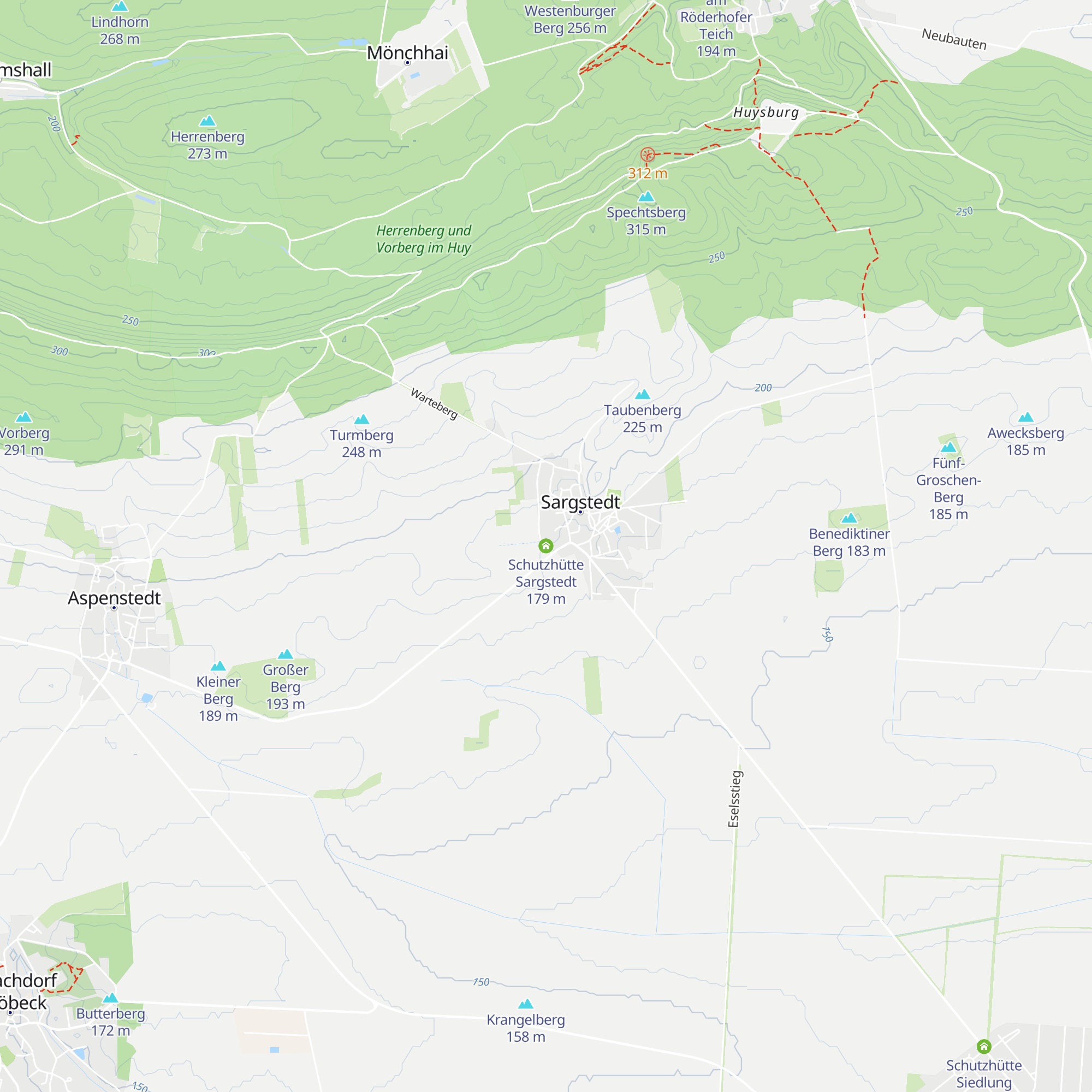 Schutzhütte Sargstedt map