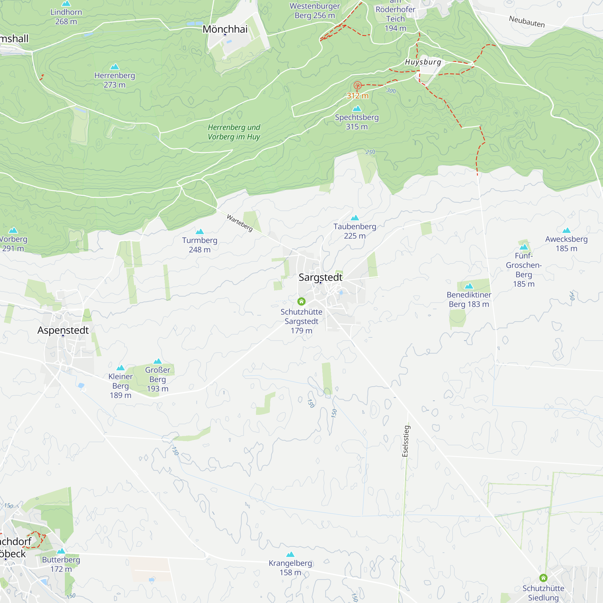 Schutzhütte Sargstedt map
