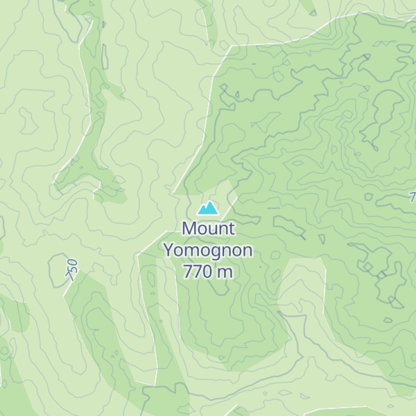 Map of Mount Yomognon