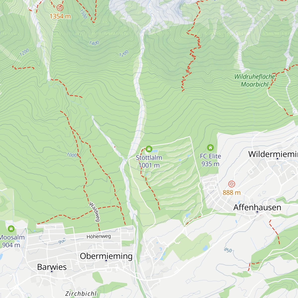 Stöttlalm map