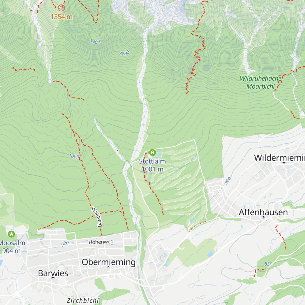 Stöttlalm map