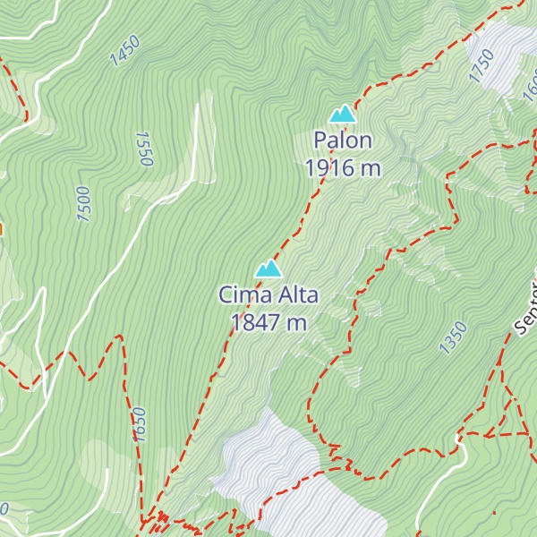 Map of Cima Alta