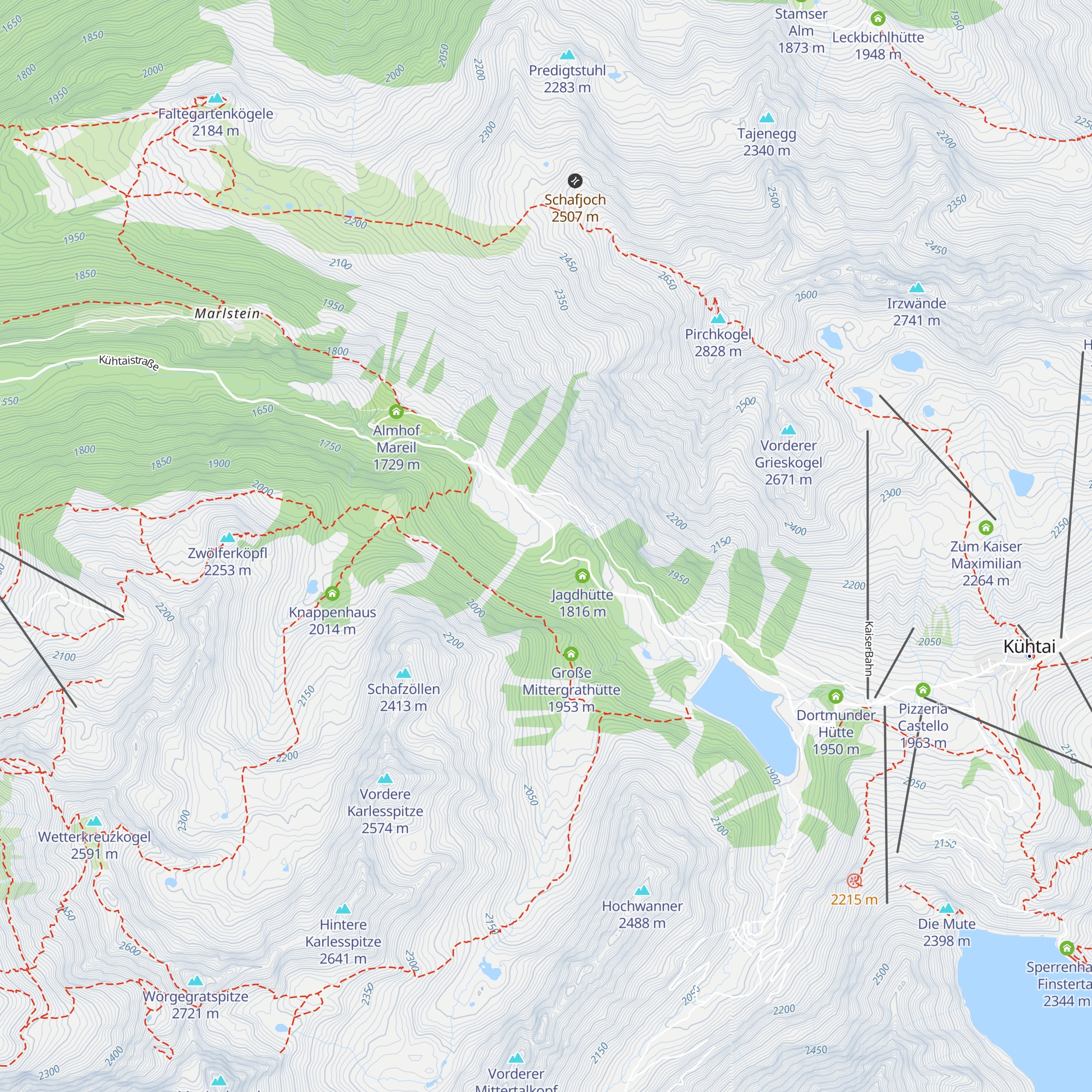 Untere Issalm map