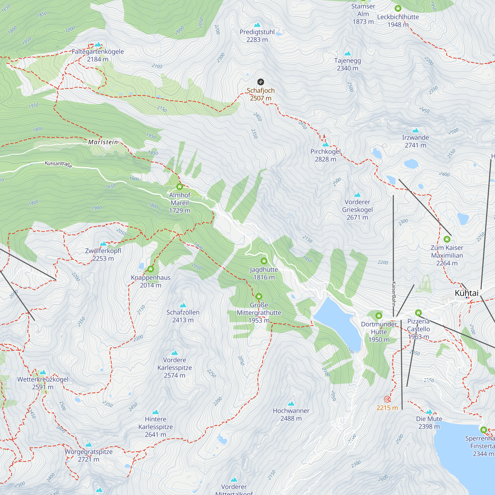 Untere Issalm map