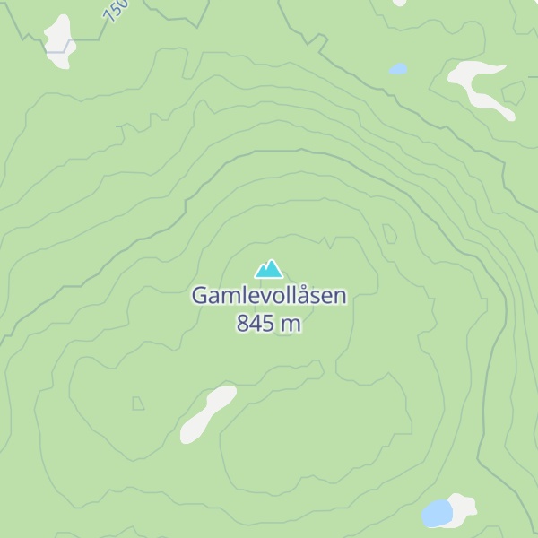 Map of Gamlevollåsen