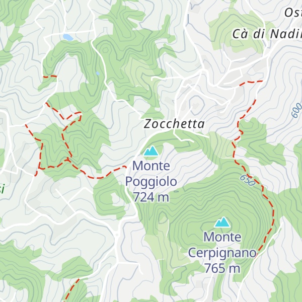 Map of Monte Poggiolo