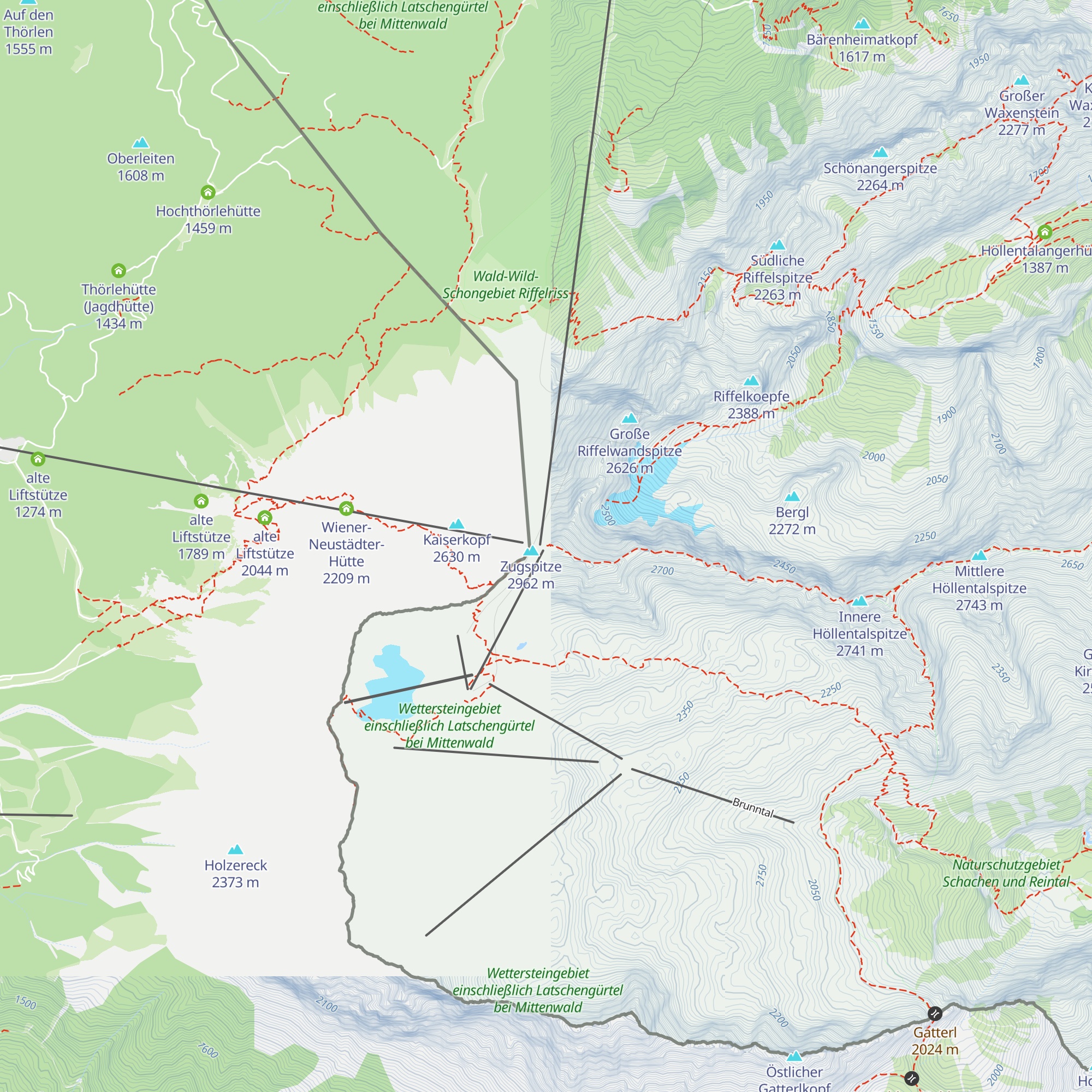 Gipfelblick map