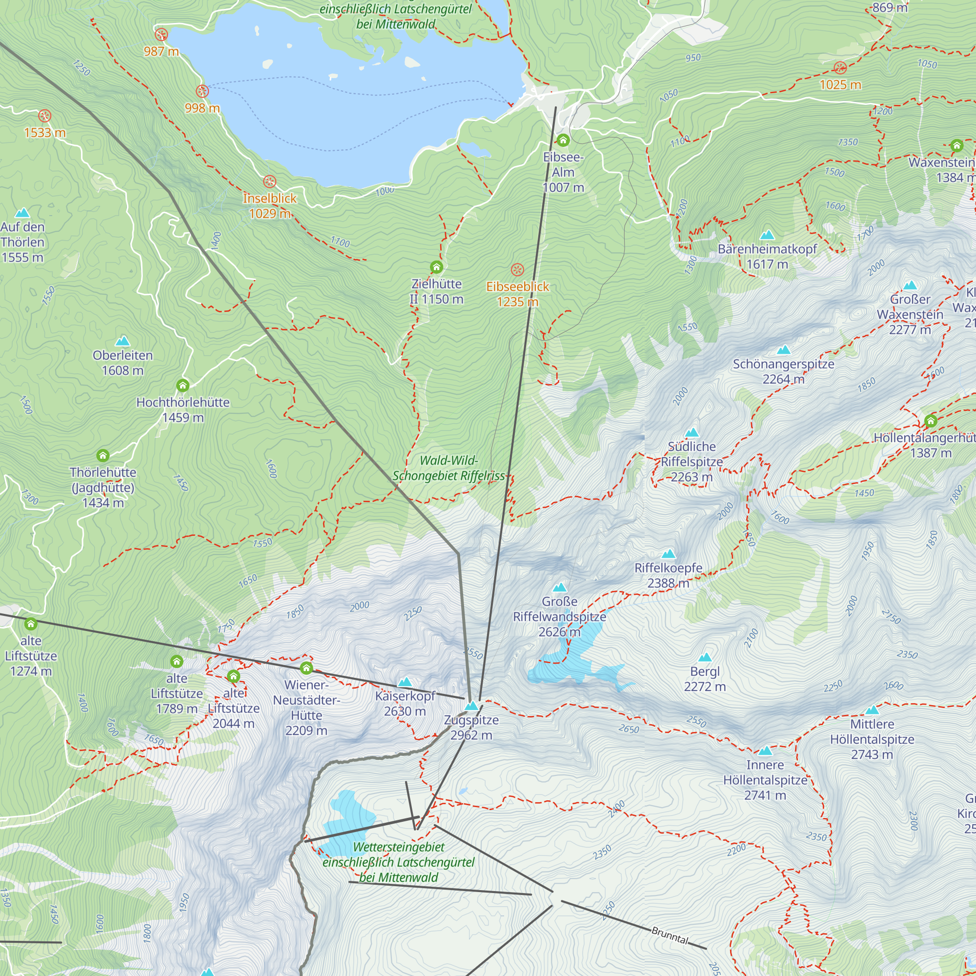 BZB Tunneleinfahrt Riffelriss map
