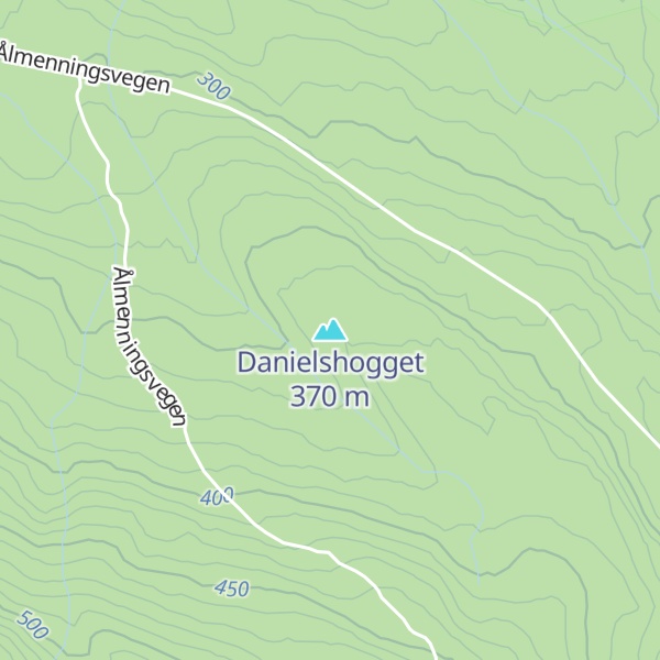 Map of Danielshogget