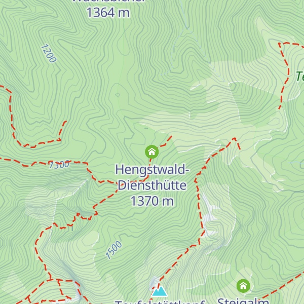 Map of Hengstwald-Diensthütte