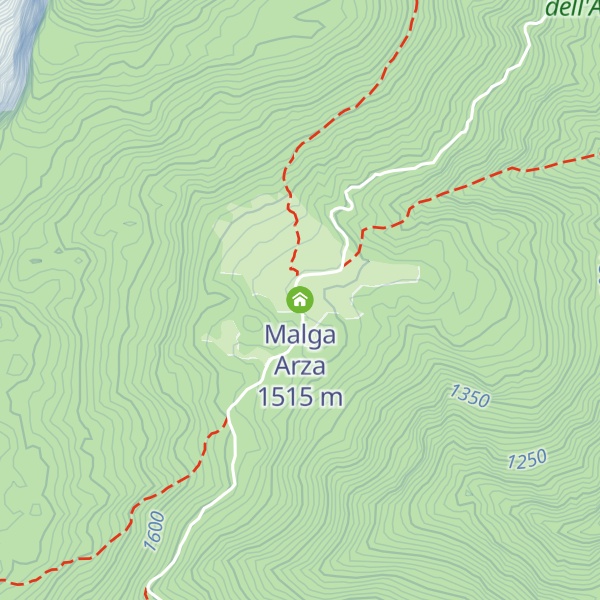 Map of Malga Arza