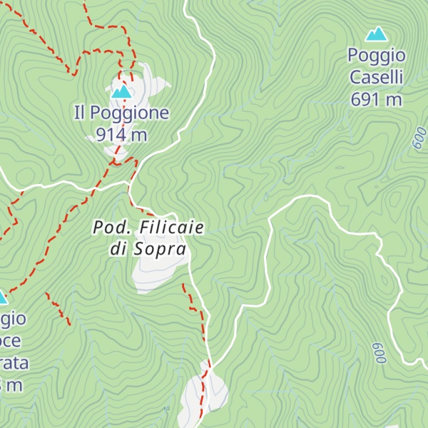 Map of Casetta Pollona