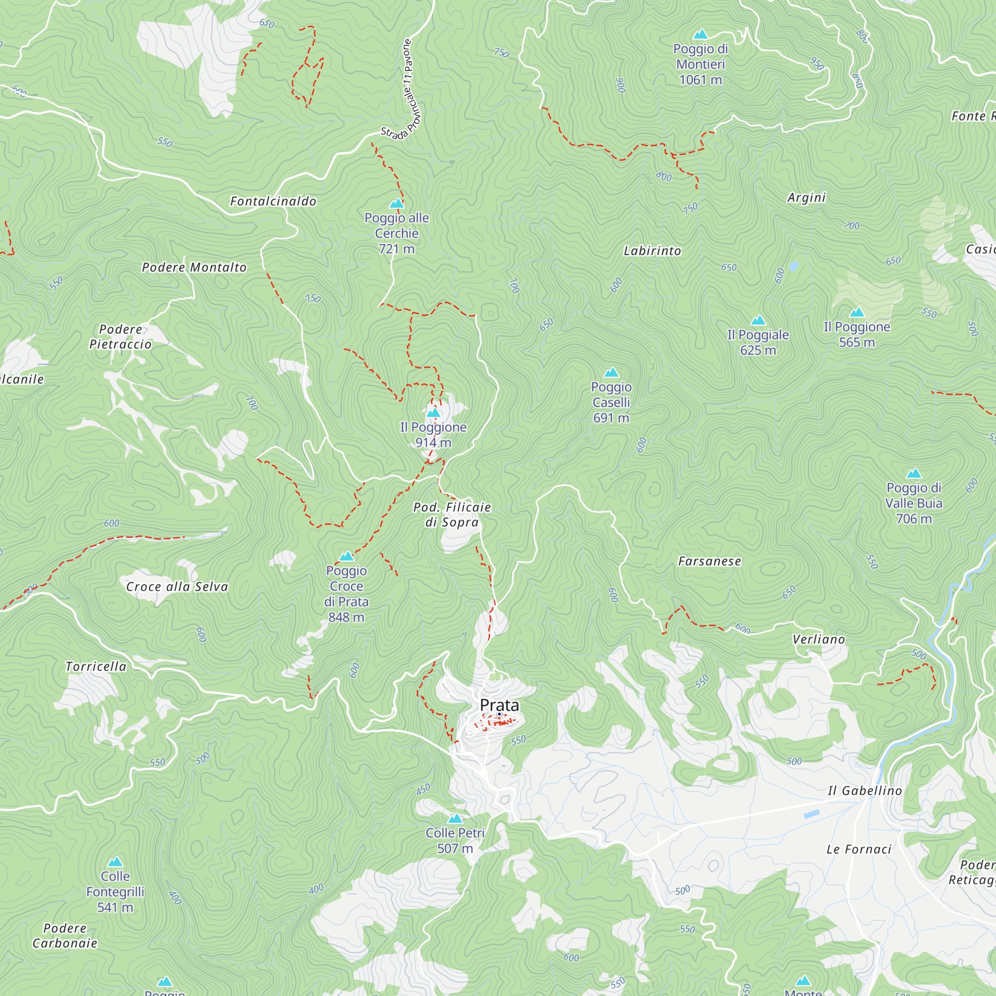 Casetta Pollona map