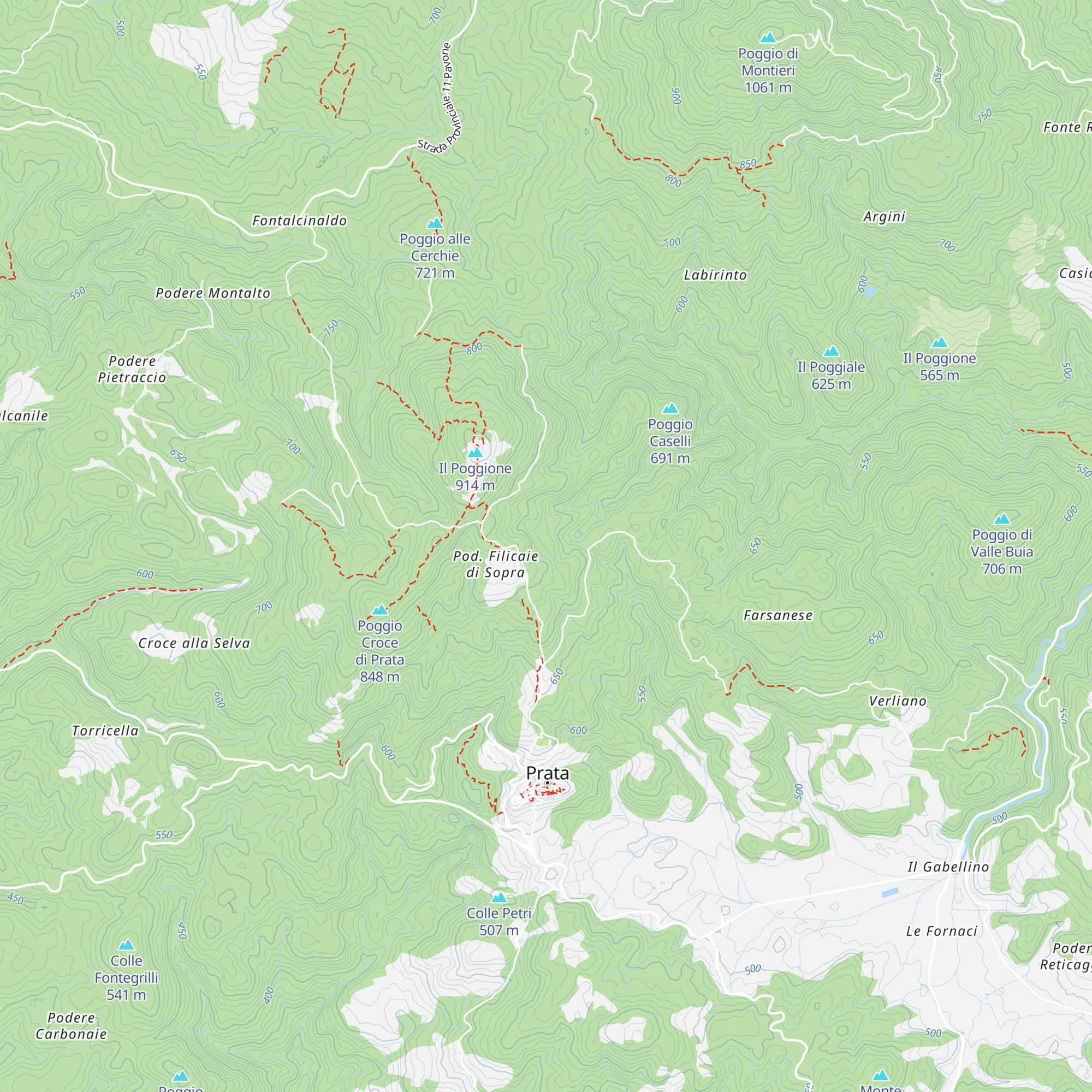 Casetta Pollona map