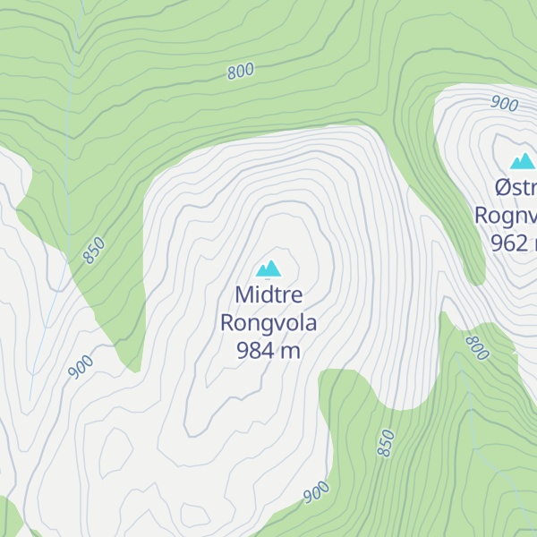 Map of Midtre Rongvola