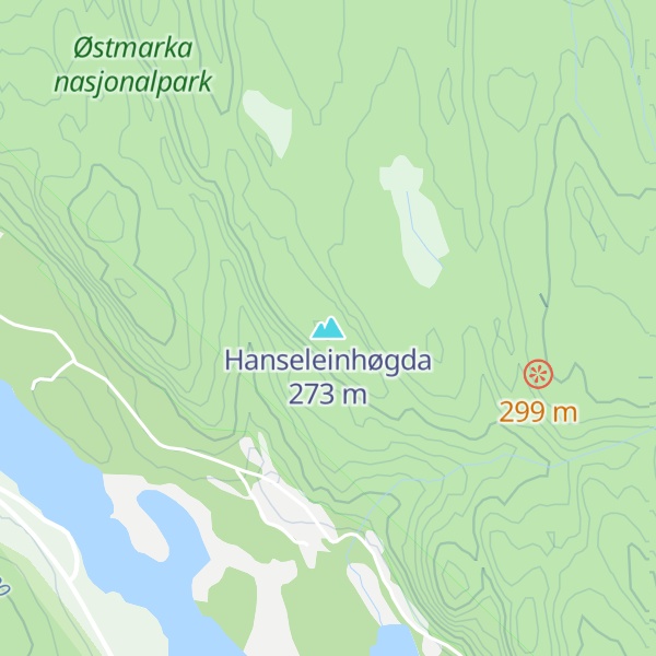 Map of Hanseleinhøgda