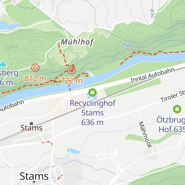 Map of Recyclinghof Stams