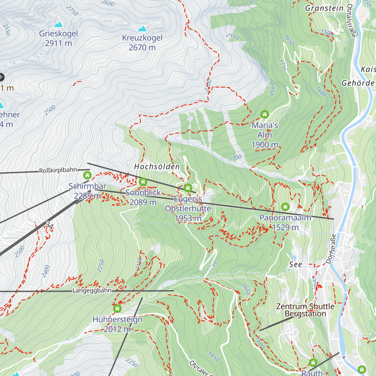 Eugen's Obstlerhütte map