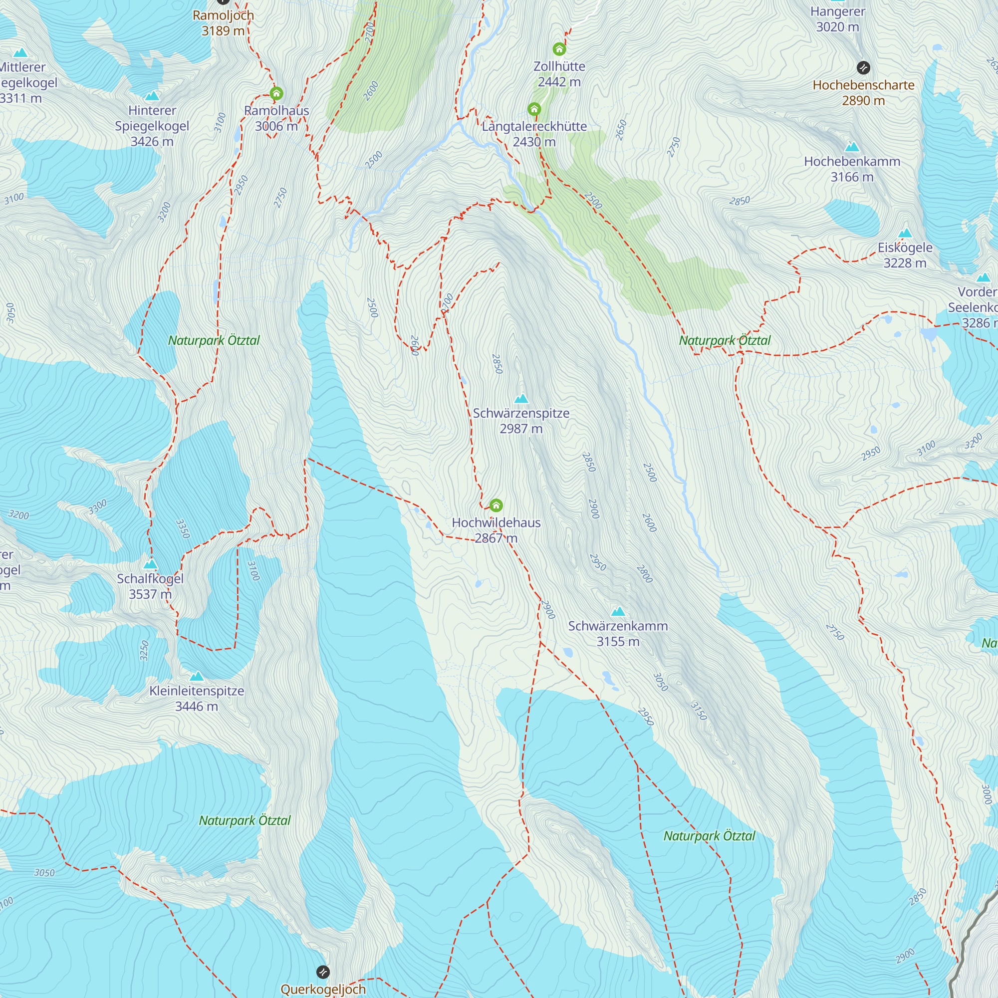 Fidelitas Hütte map