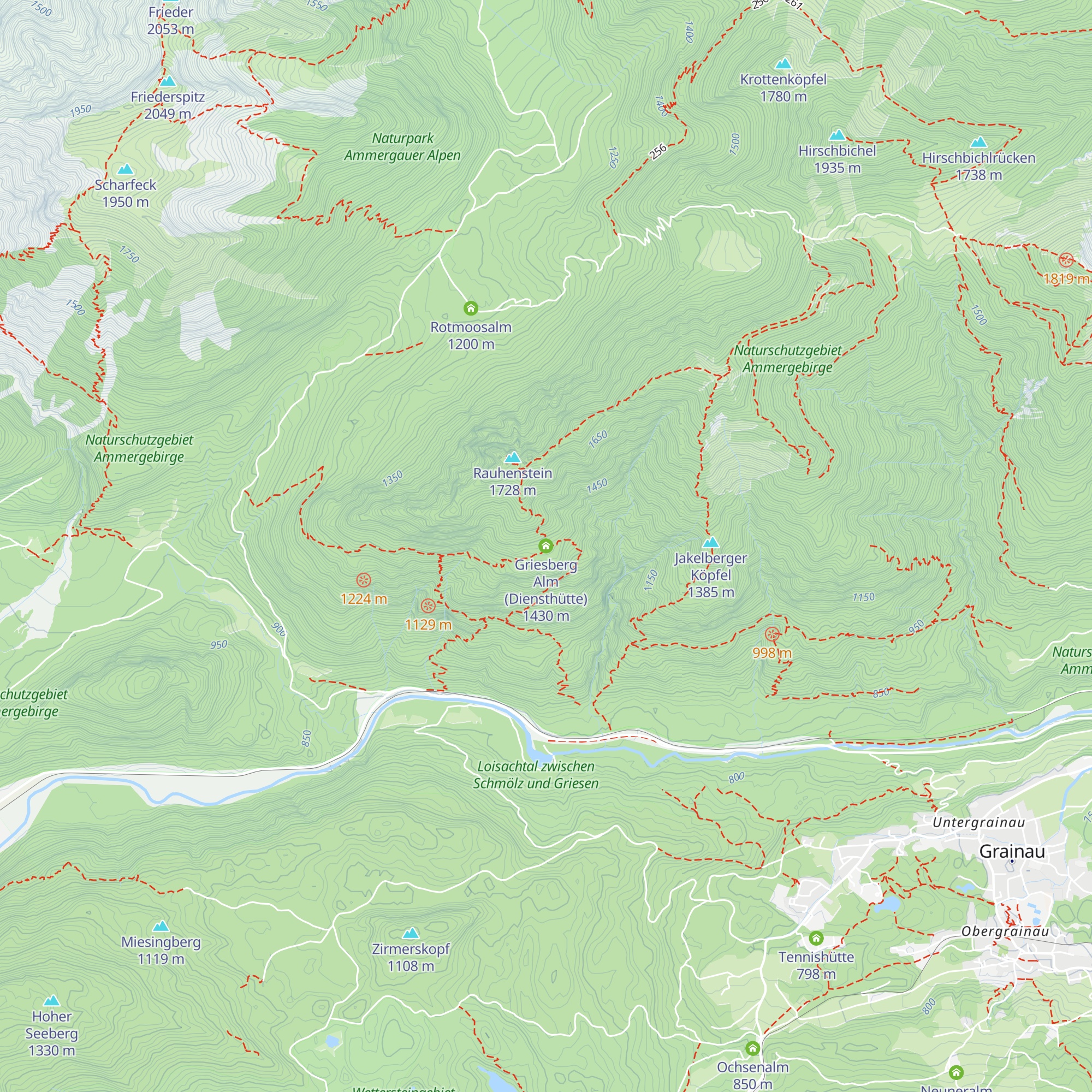 Griesberg Alm (Diensthütte) map