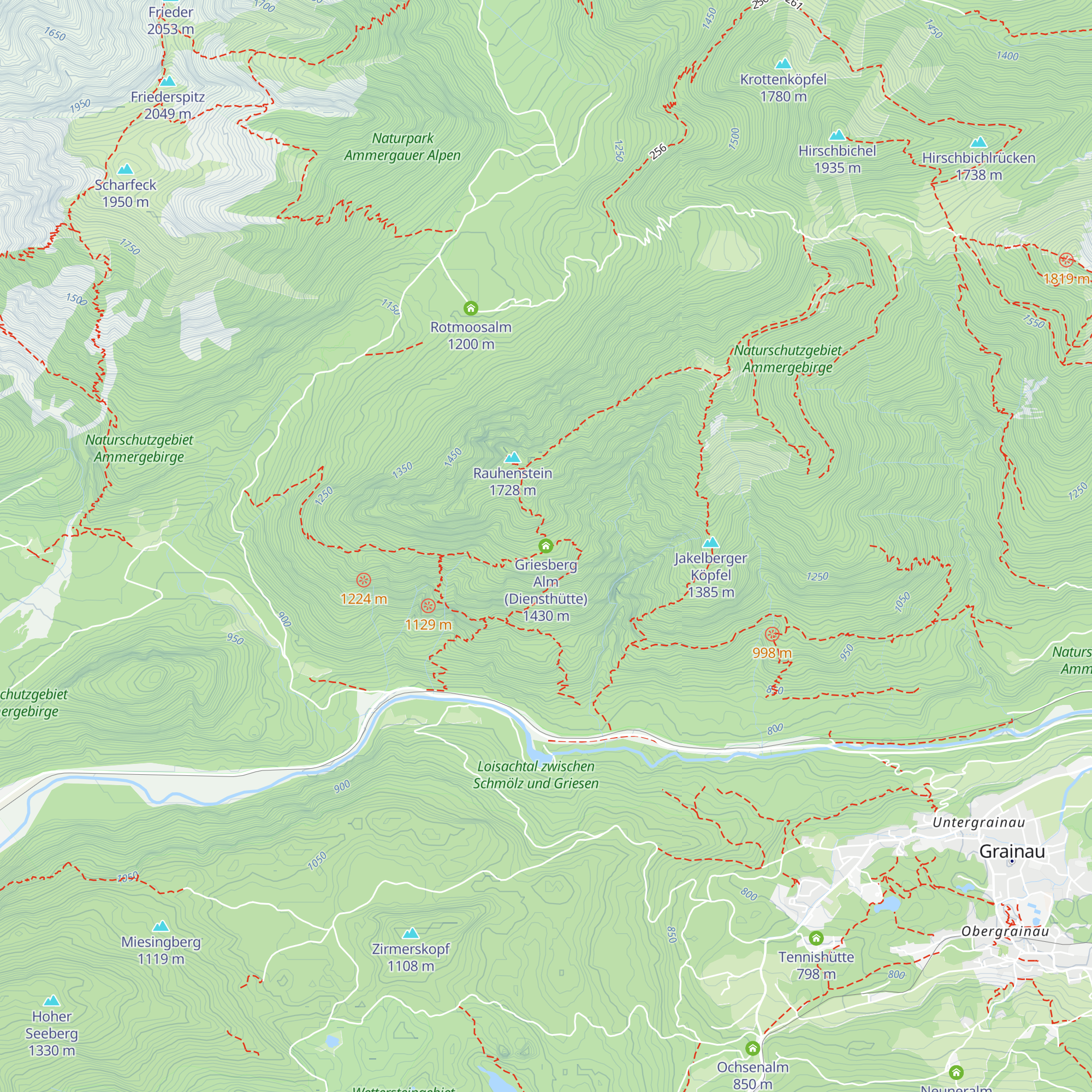 Griesberg Alm (Diensthütte) map