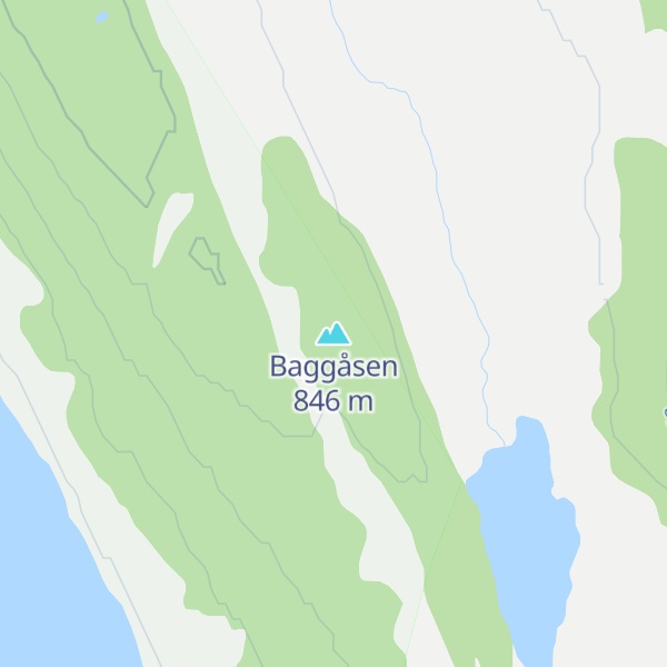 Map of Baggåsen