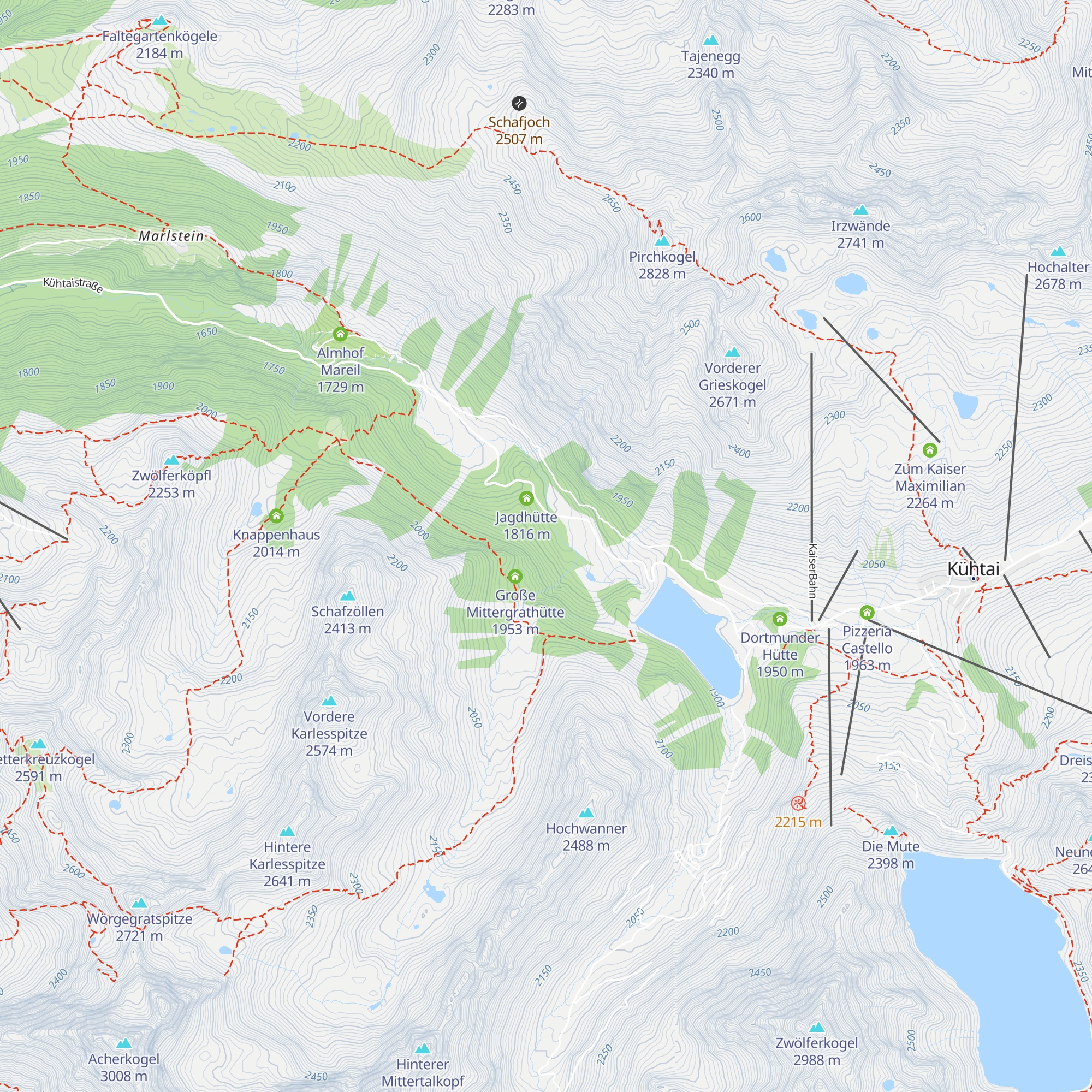 Jagdhaus Tschon map