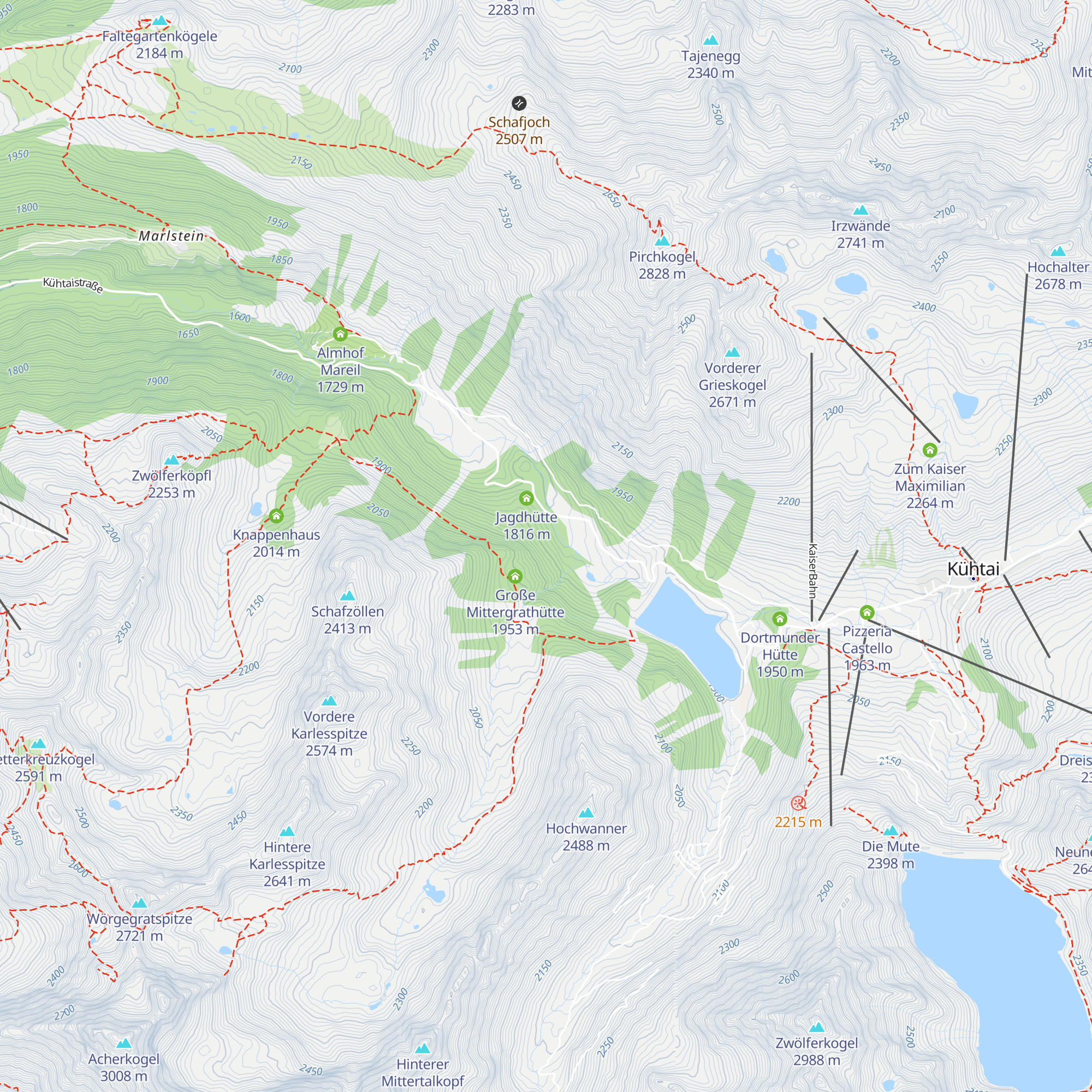 Jagdhaus Tschon map