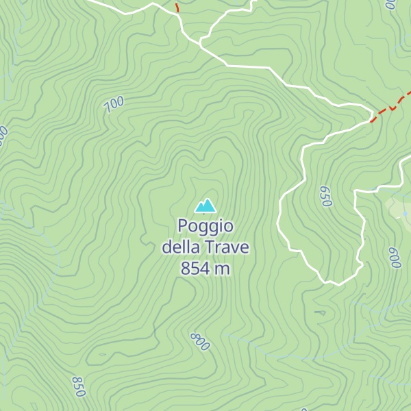 Map of Poggio della Trave