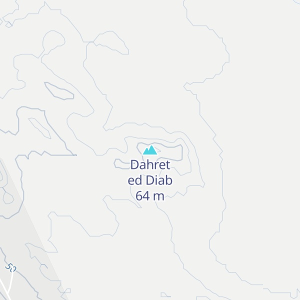 Map of Dahret ed Diab